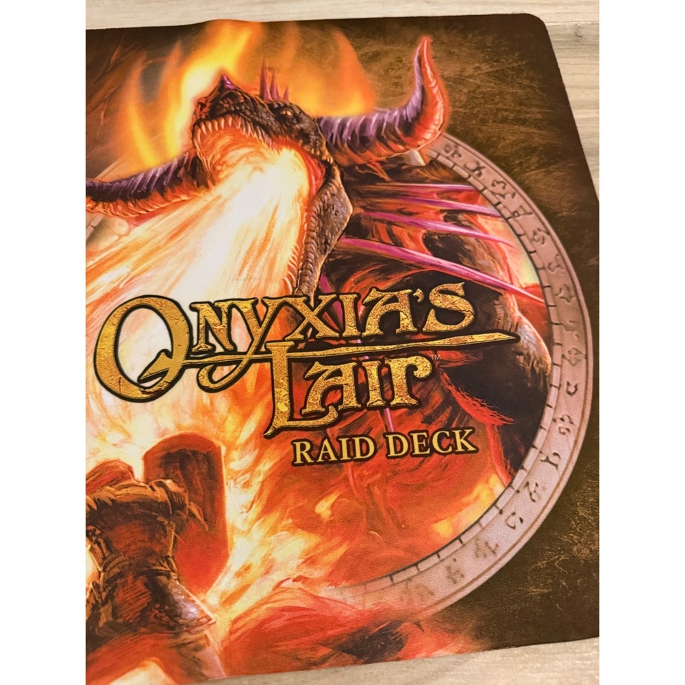World of Warcraft TCG Onyxia's Lair Raid Deck Playmat 2007 Upper Deck Blizzard - Picture 2 of 6